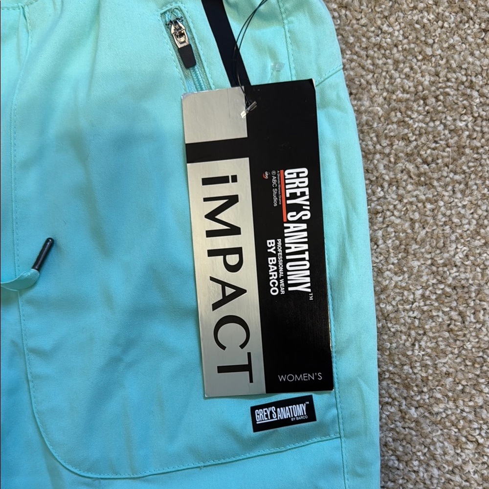 Grey's Anatomy Aqua Scrub Pants - Picture 3 of 5